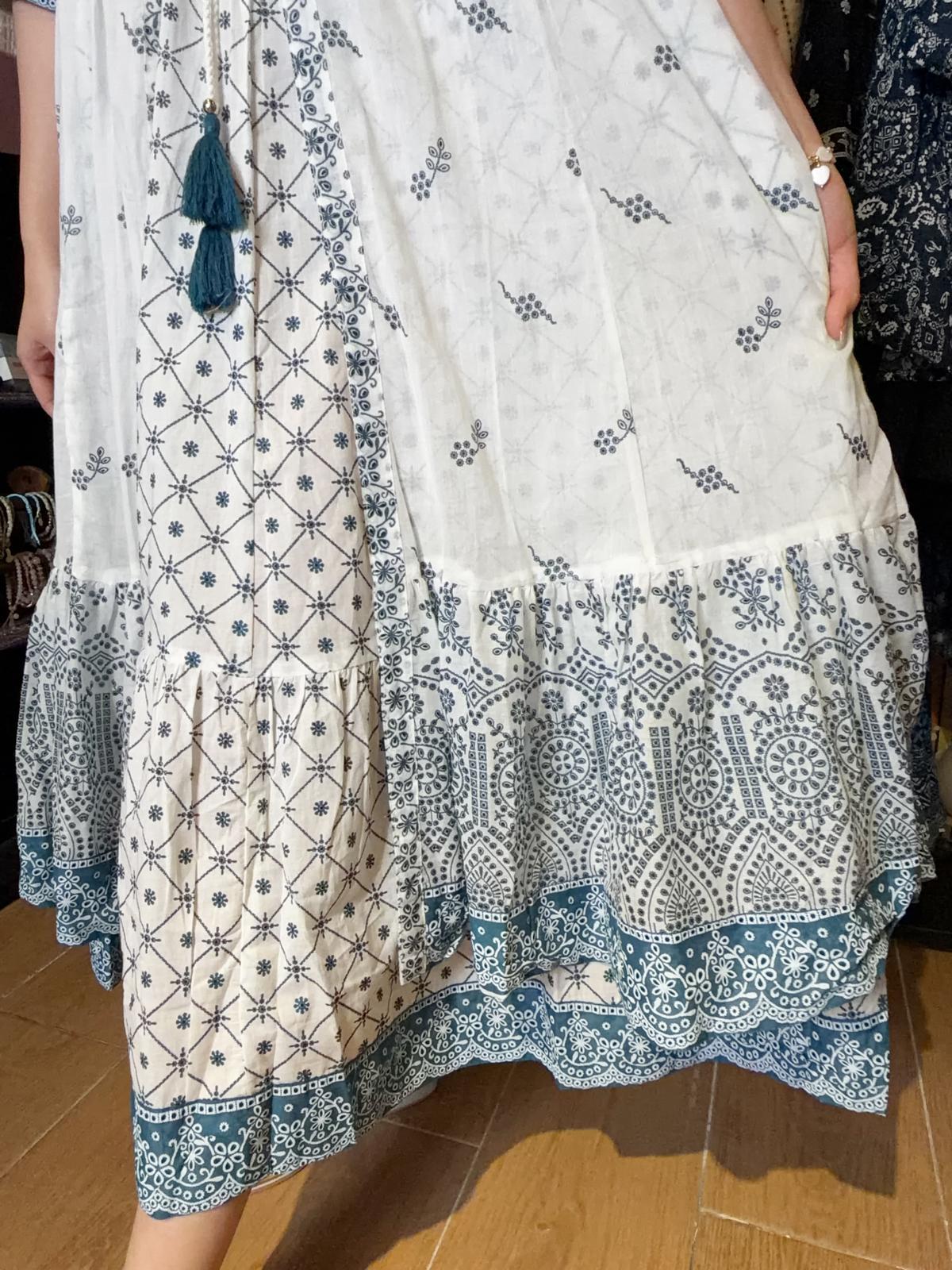 1639 Blue Edge White Cotton OP & Jacket 48"+47"