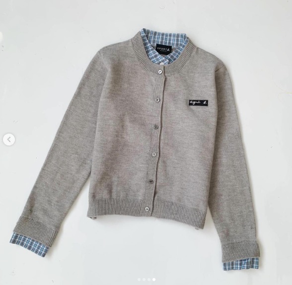 預訂 Agnes.b 假兩件針織長袖上衣