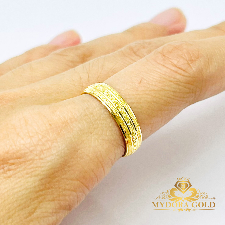 MYDORA Cincin Belah Rotan Ratna Klasik l EMAS 916/22K