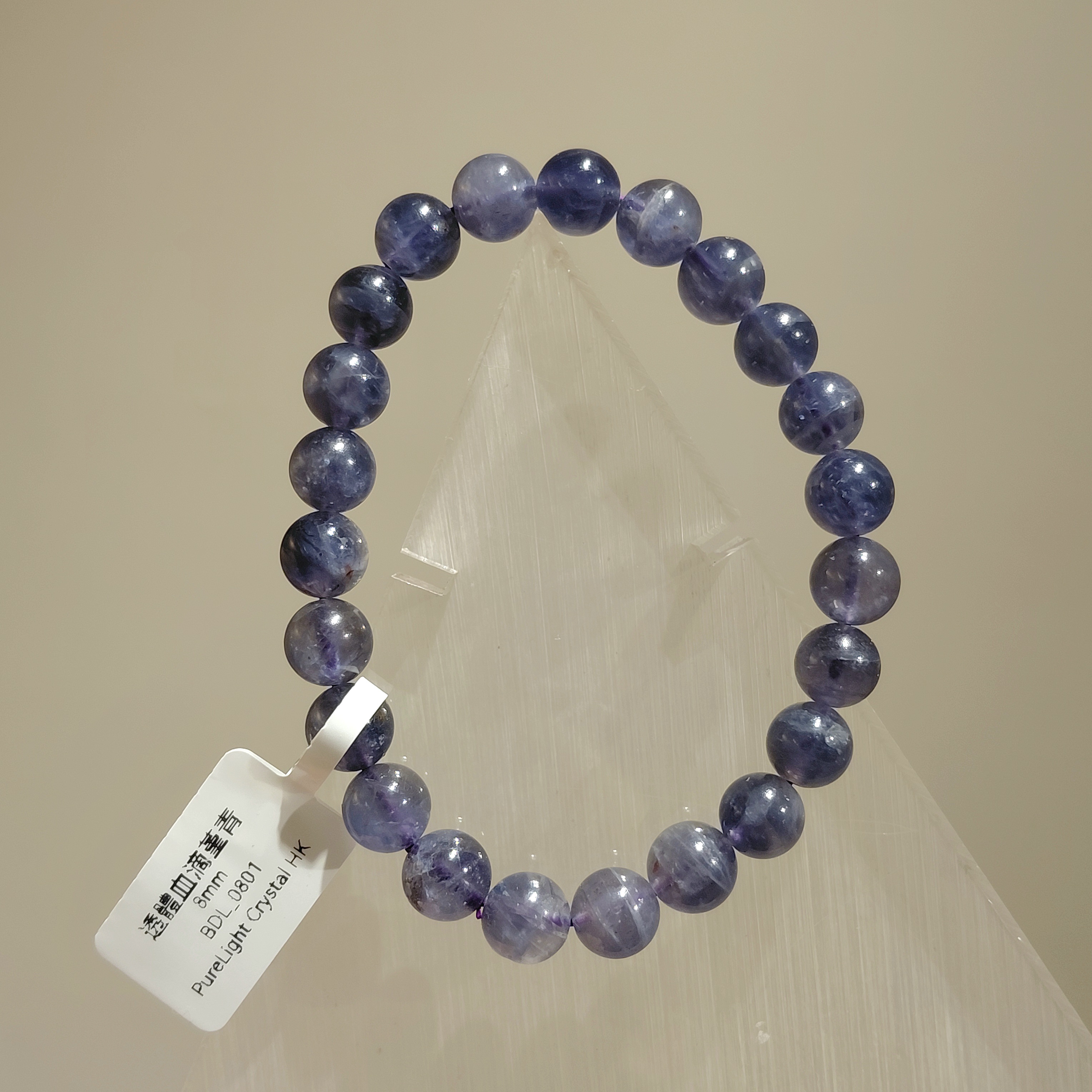 透體血滴堇青8mm