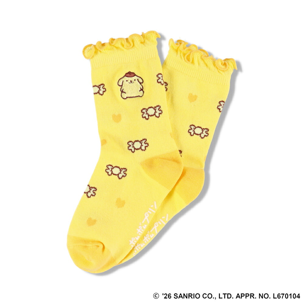 🆕【⭐訂購⭐】 🇯🇵日本直送 #Kitty / #Pompompurin 綑邊刺繡短襪［2款選］ [ELGA-0070][260813]