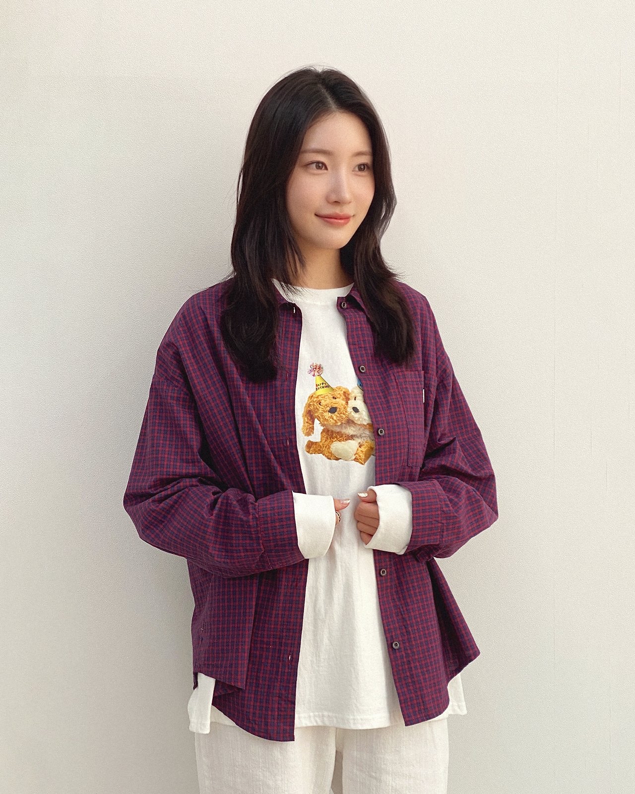OOTT | Cappuccino Plaid Shirt Adult