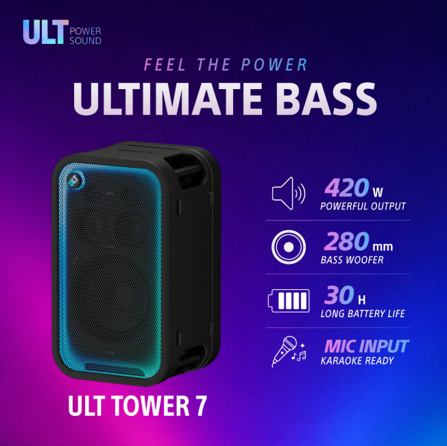 Sony ULT TOWER 7 Portable Bluetooth Party Speaker (SRS-ULT700)