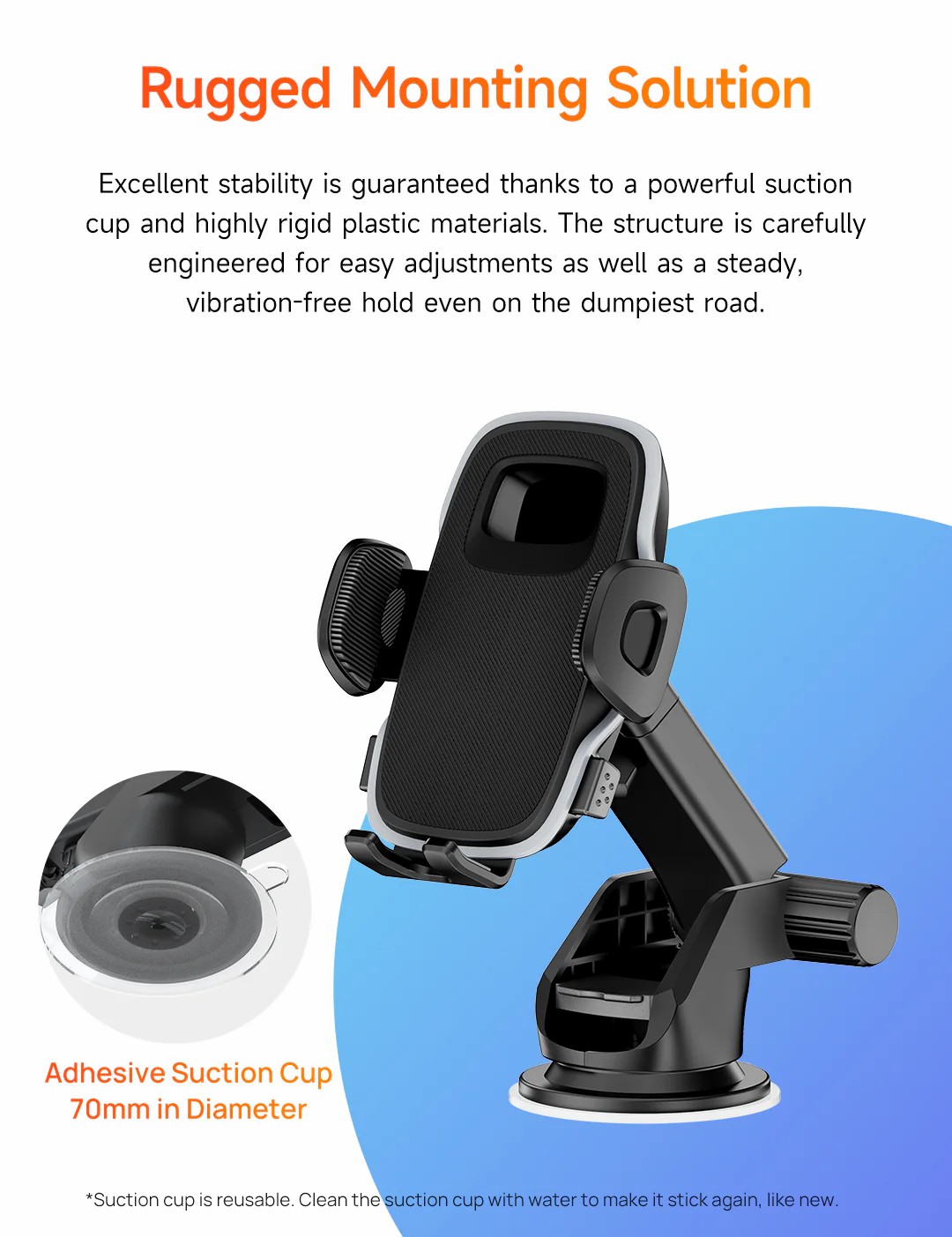 Ulefone Armor Mount Next-Gen Versatile Phone Holder 吸盤式車用手機支架 二代