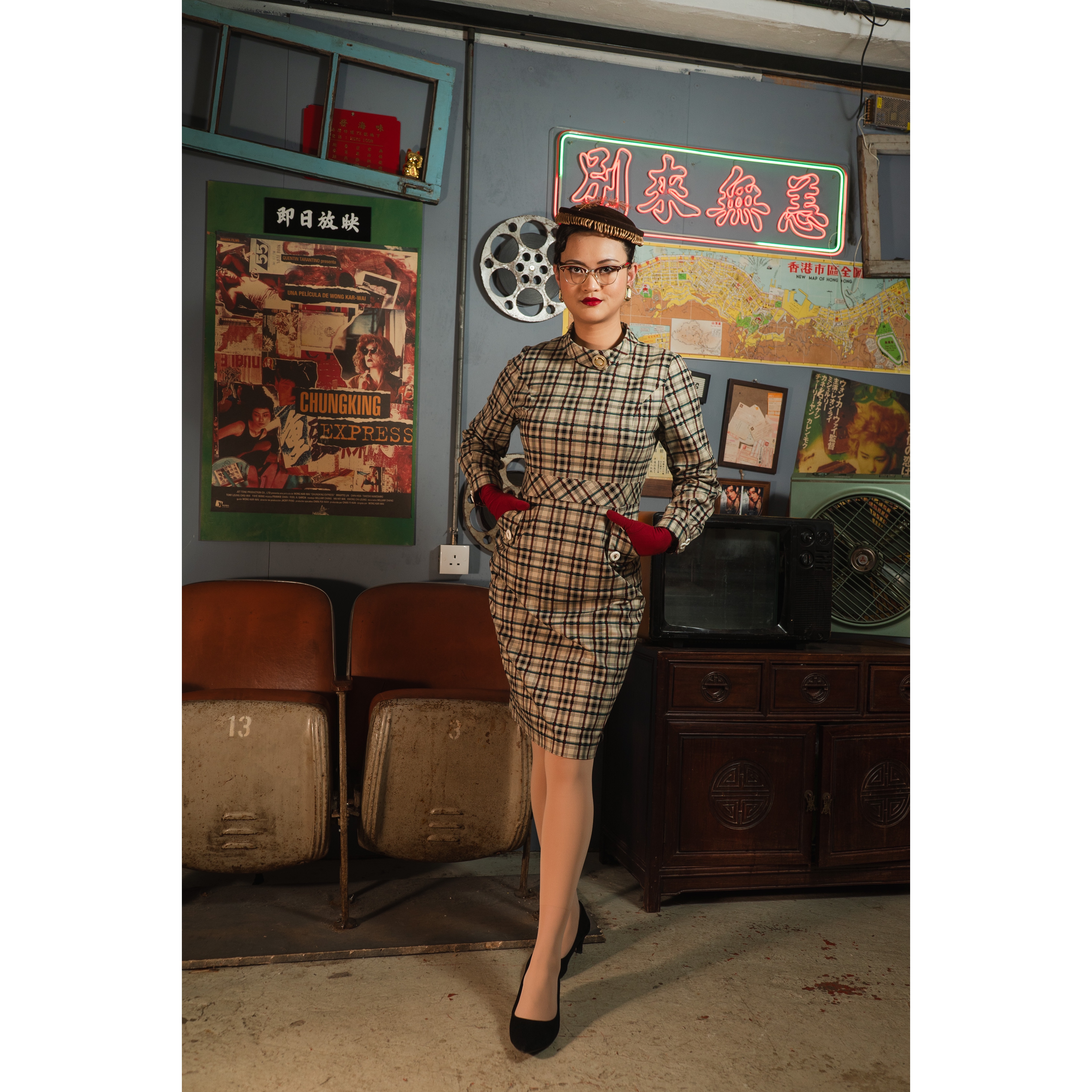 (Ready/Custom-Made) 1960s Mad Men Inspired The Harris Secretary Dress (FM145)