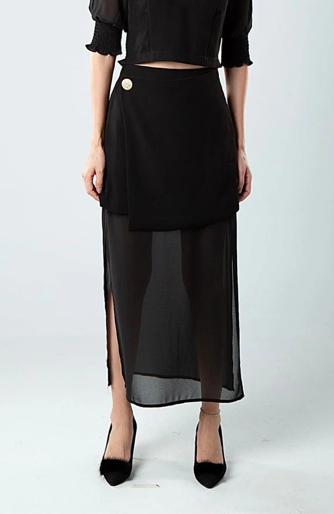 E8019BS Graceful Fluidity Skirt