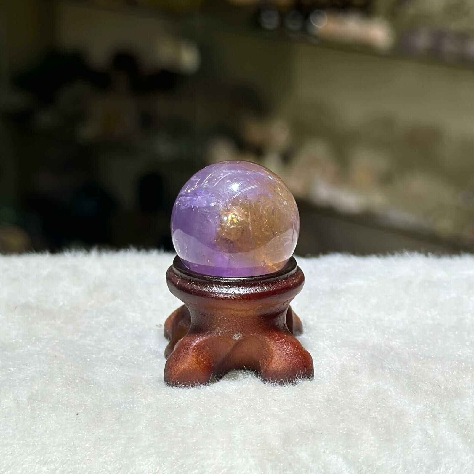 紫黃晶 球 - 2.5cm+/- (不連座)