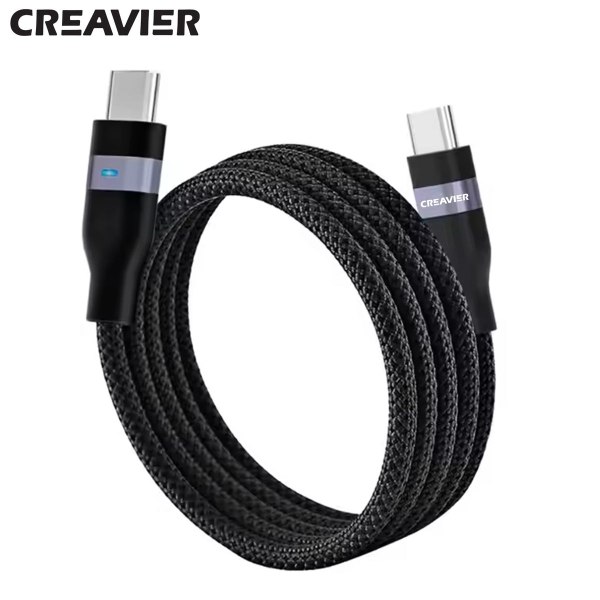 65W USB-C to USB-C 磁吸連接線 1米 (黑色) 磁吸線 充電線 快速充電線 傳輸線 電源線 強化纖維 [預計8月中出貨]