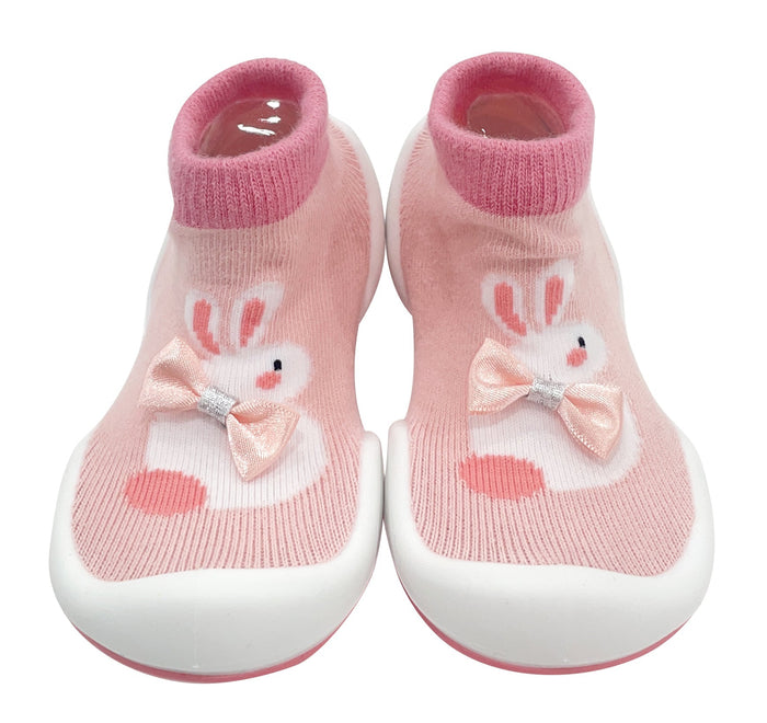 KOMUELLO 幼兒學行襪鞋 - 粉粉兔