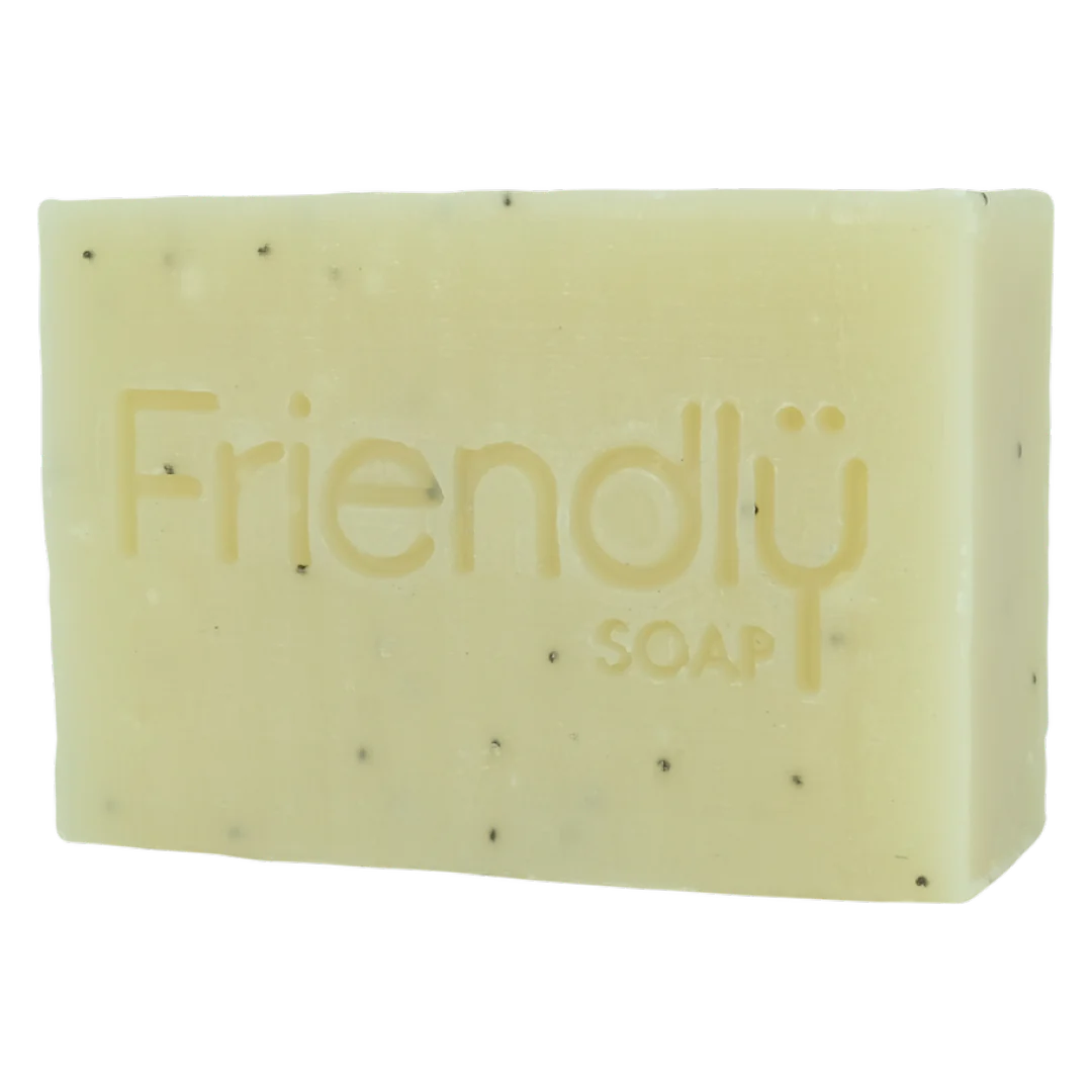 Friendly Soap  薄荷罌粟籽沐浴皂 Peppermint & Poppy Seed -- Natural Soap (95g)