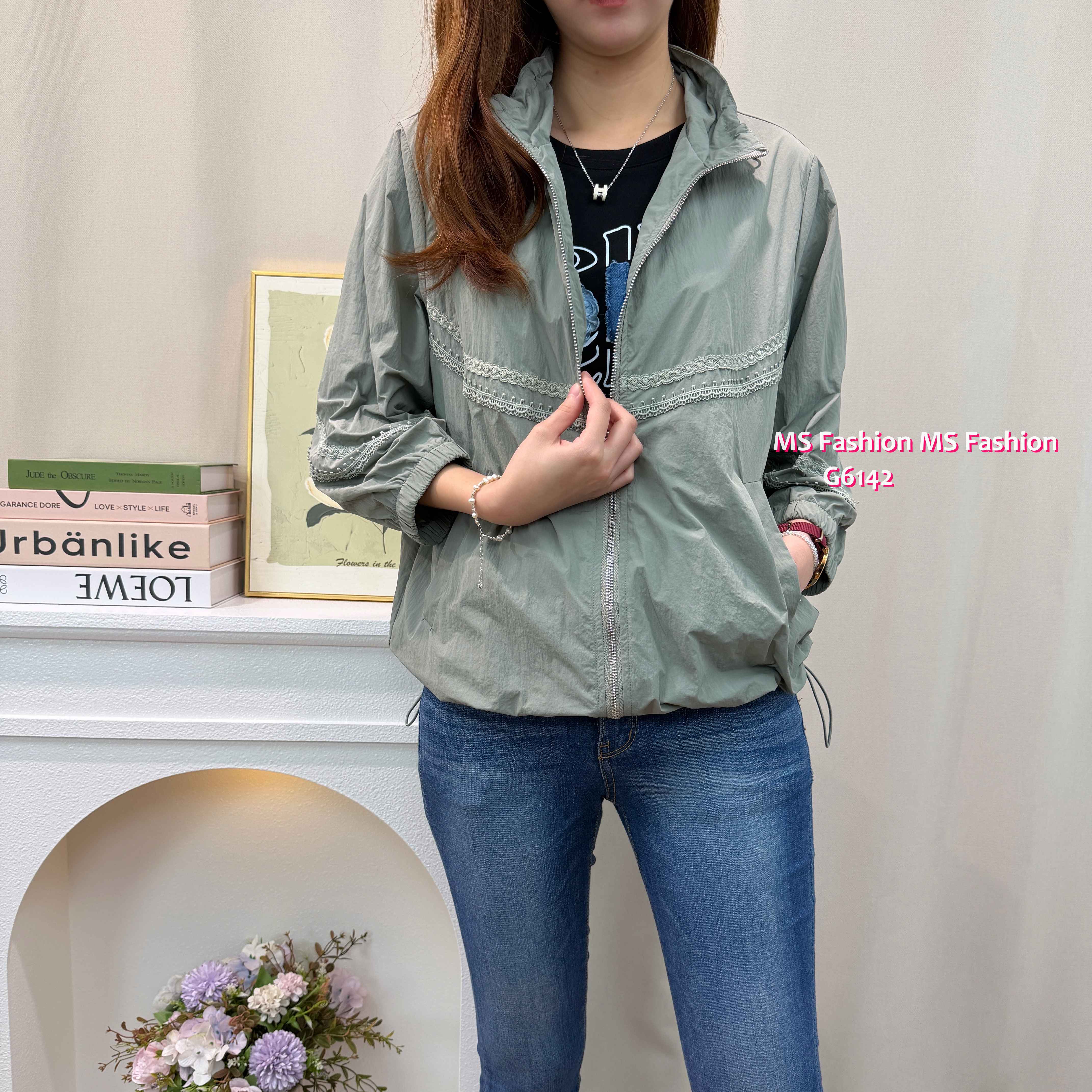 G6142 韓國🇰🇷薄料通花風褸