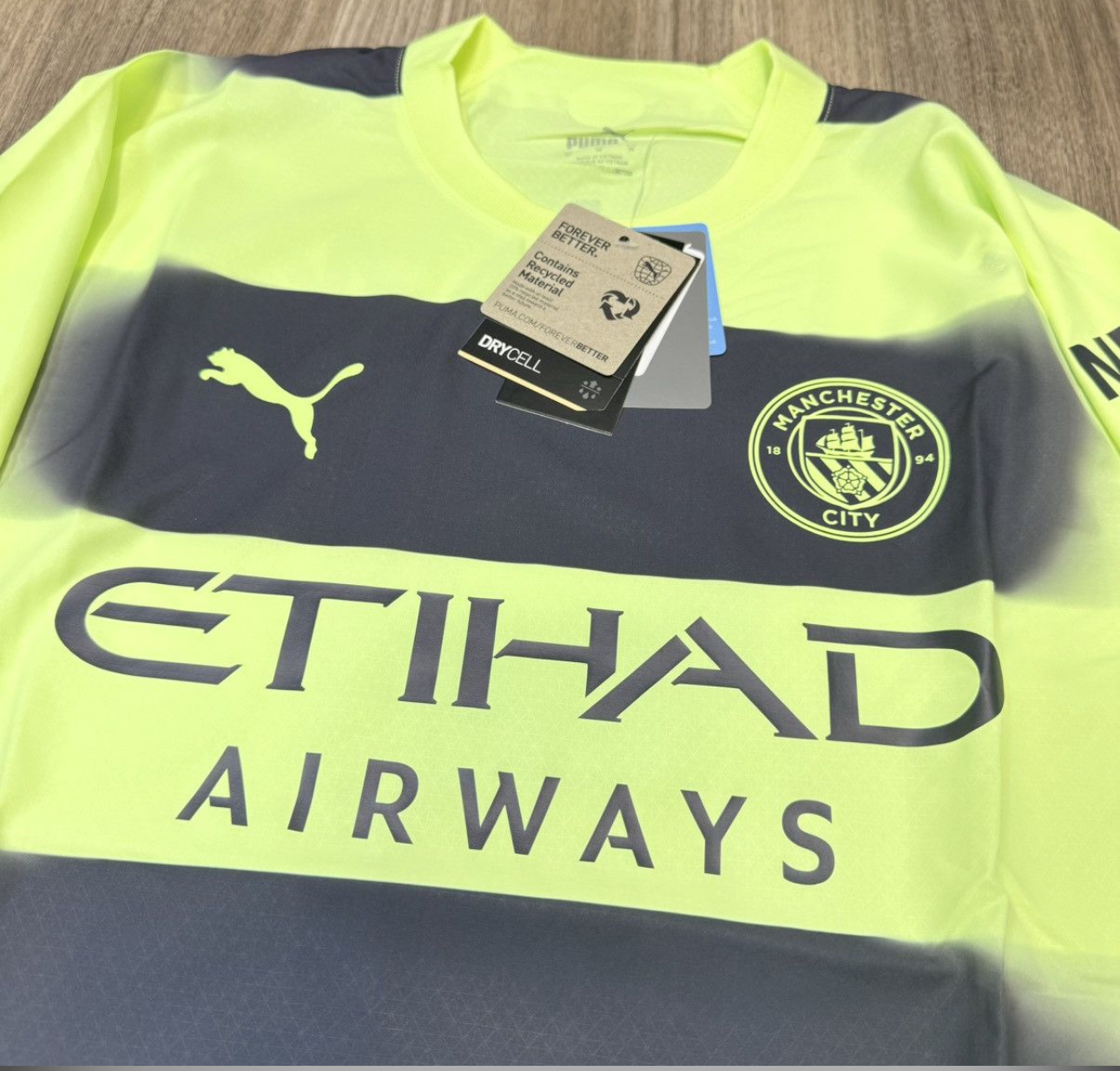 Manchester City 22/23 player issue away shirt #9 Haaland
