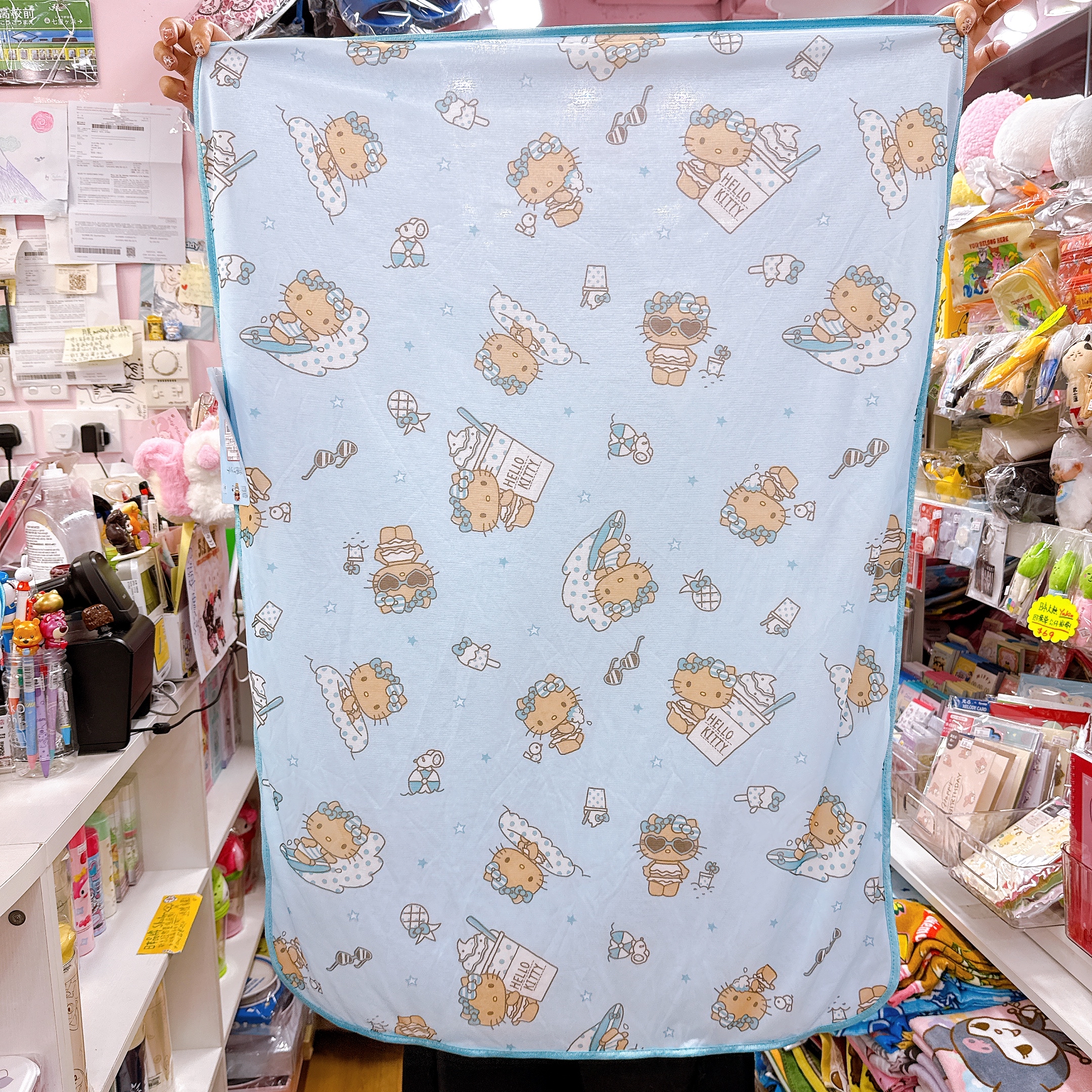 日本直送本店獨家發售Kitty鬆弛熊monchhichi 冷感被 有不同尺寸