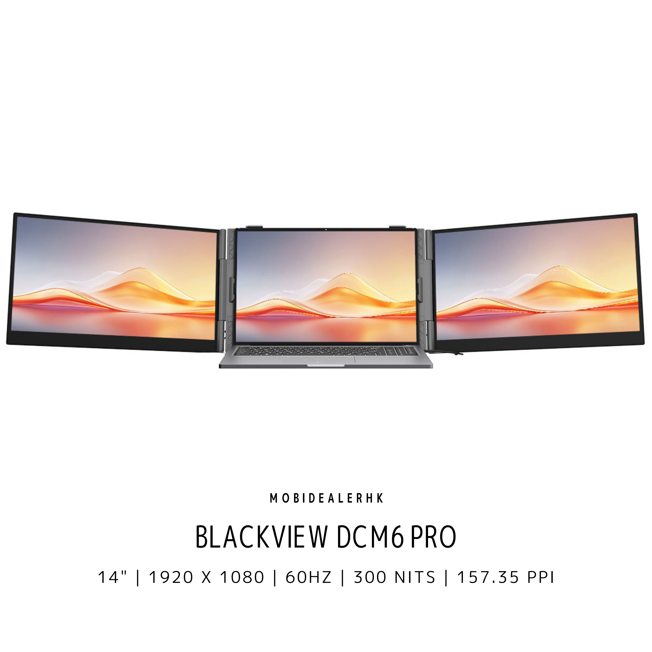Blackview DCM6 Pro | 便攜式螢幕 | 14" | 1920 x 1080 | 60Hz | 300 Nits | 157.35 PPI