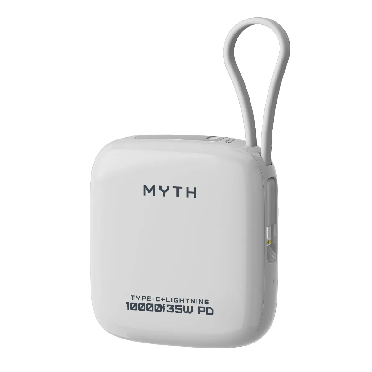 (3C可追溯二維碼)Myth K13A 迷你內置線PD35W 10000mAh 移動電源 K13A-35 (3C traceable QR code) Myth K13A Mini Power Bank with Built-in Cable PD35W 10000mAh K13A-35