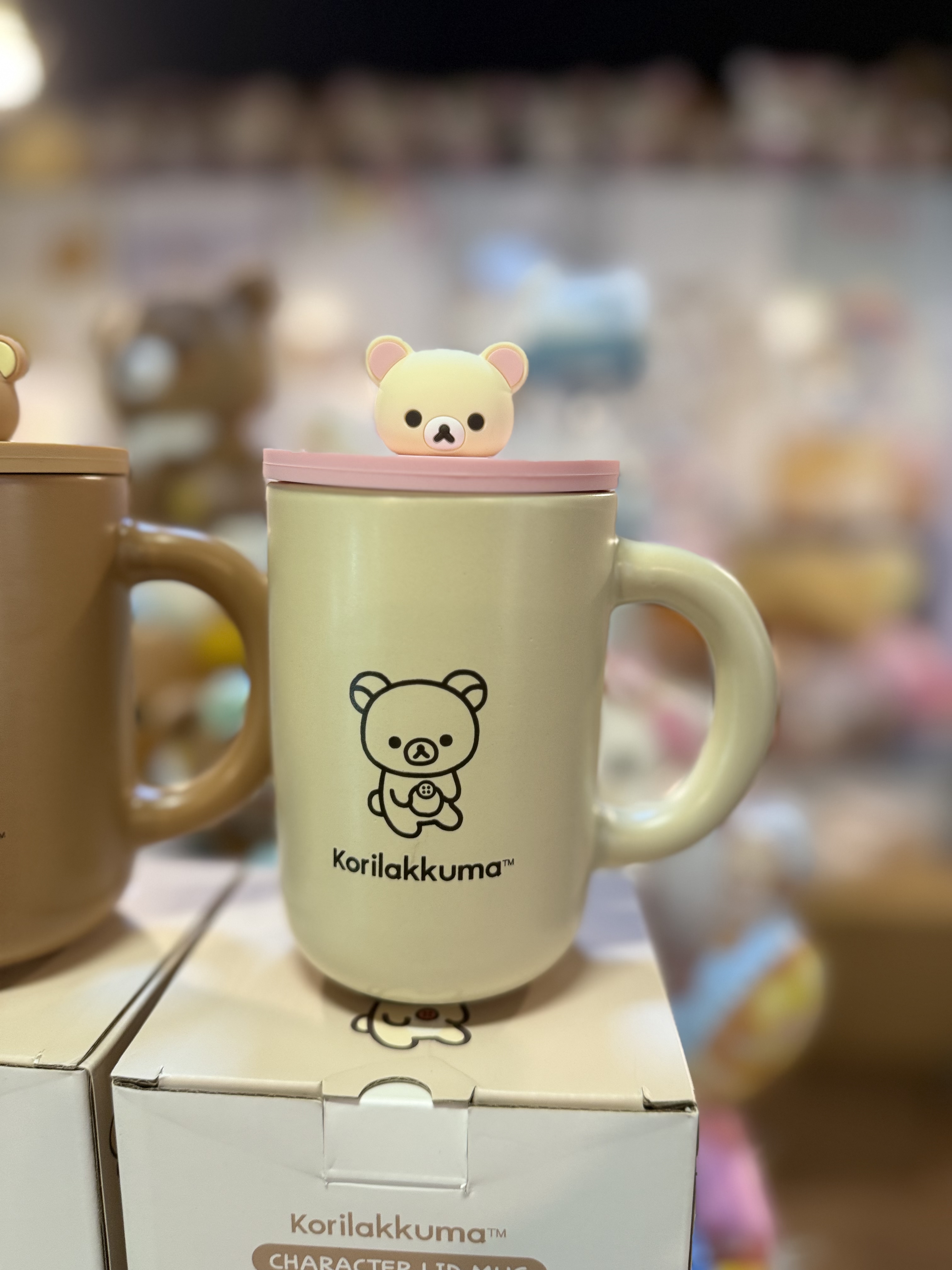 《現貨》全新韓國限定 Rilakkuma連蓋陶瓷杯