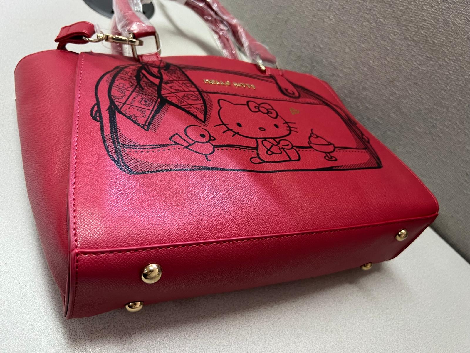 🎌日本直送🎌 Hello Kitty 復刻版圖案 斜孭手挽兩用袋