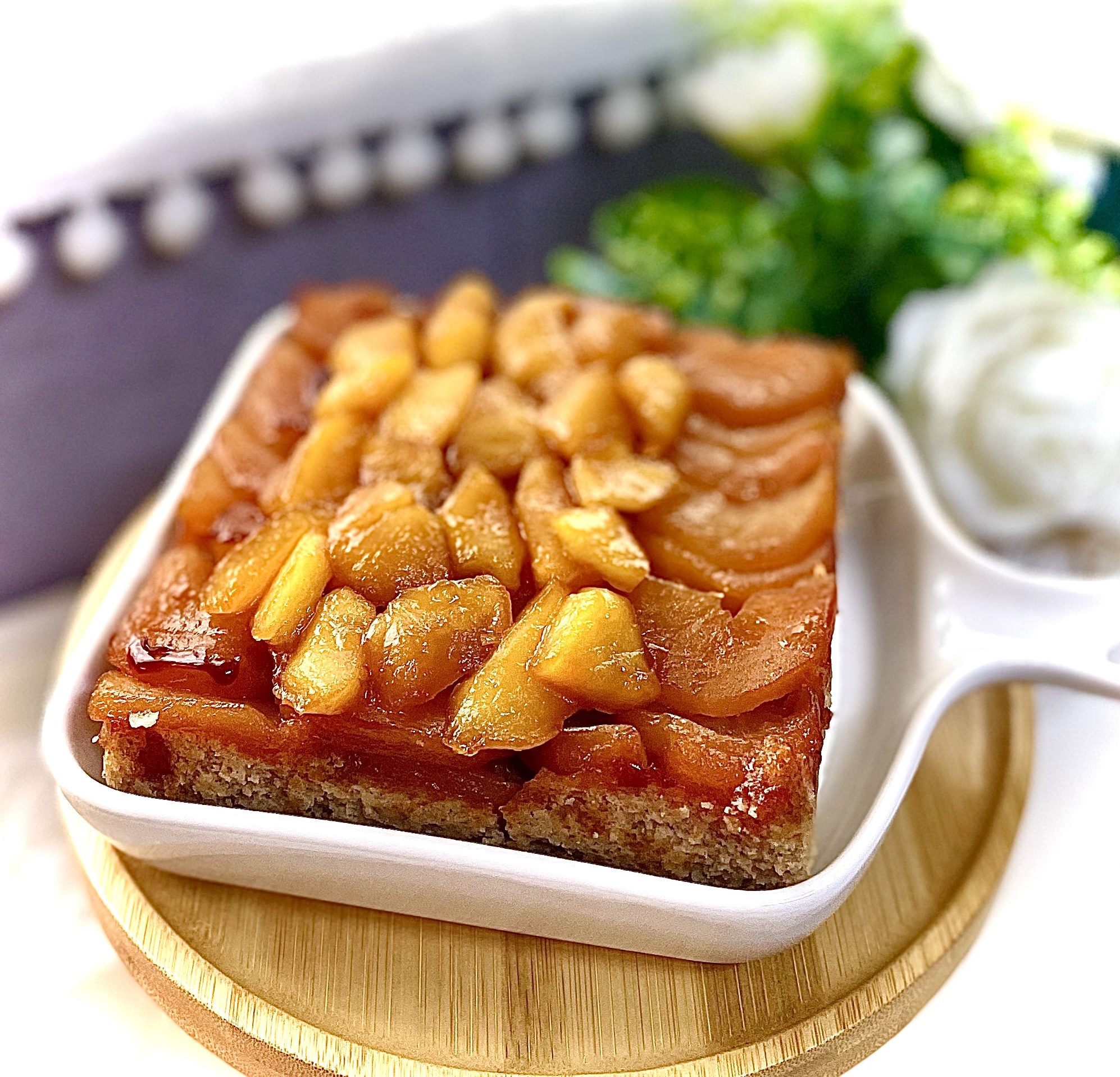 純素焦糖玉桂蘋果蛋糕