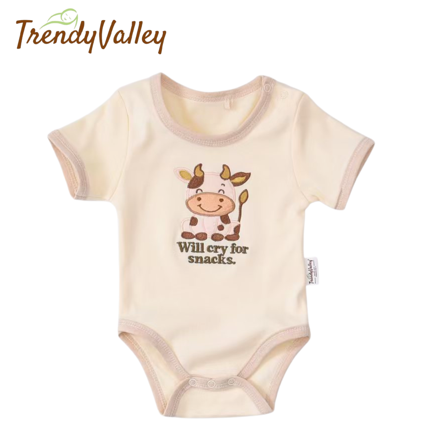 Trendyvalley Organic Cotton Baby Romper (COW)