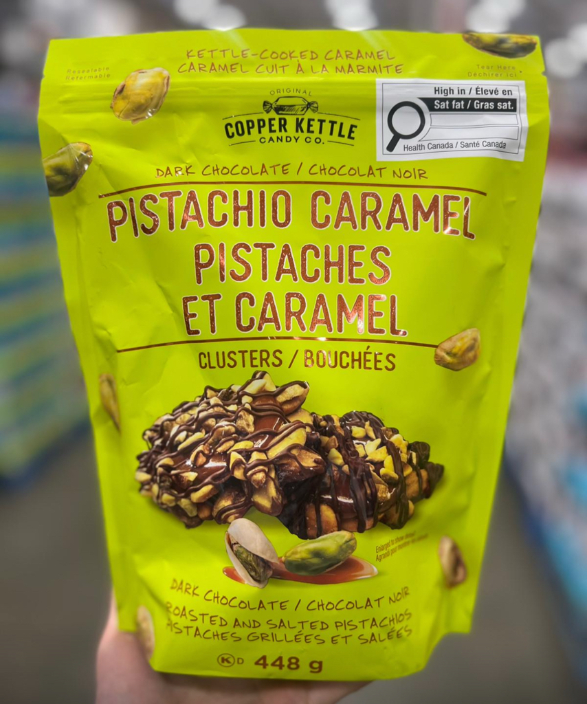 加拿大直送  *Copper Kettle 焦糖開心果黑朱古力* 448g