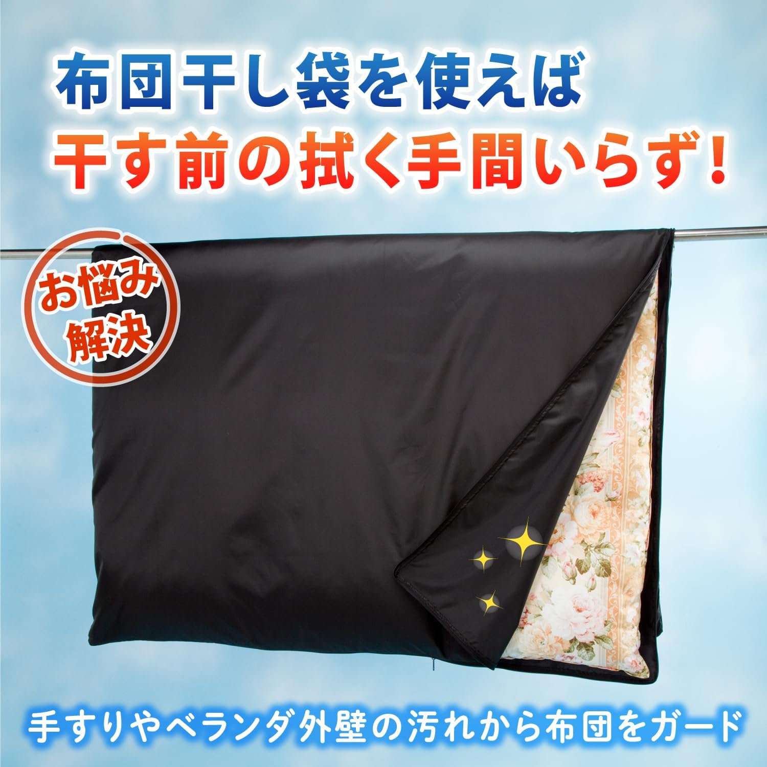 🔥🔥【日本直送《ASTRO》吸光速熱透氣防污雙拉鍊曬被袋】