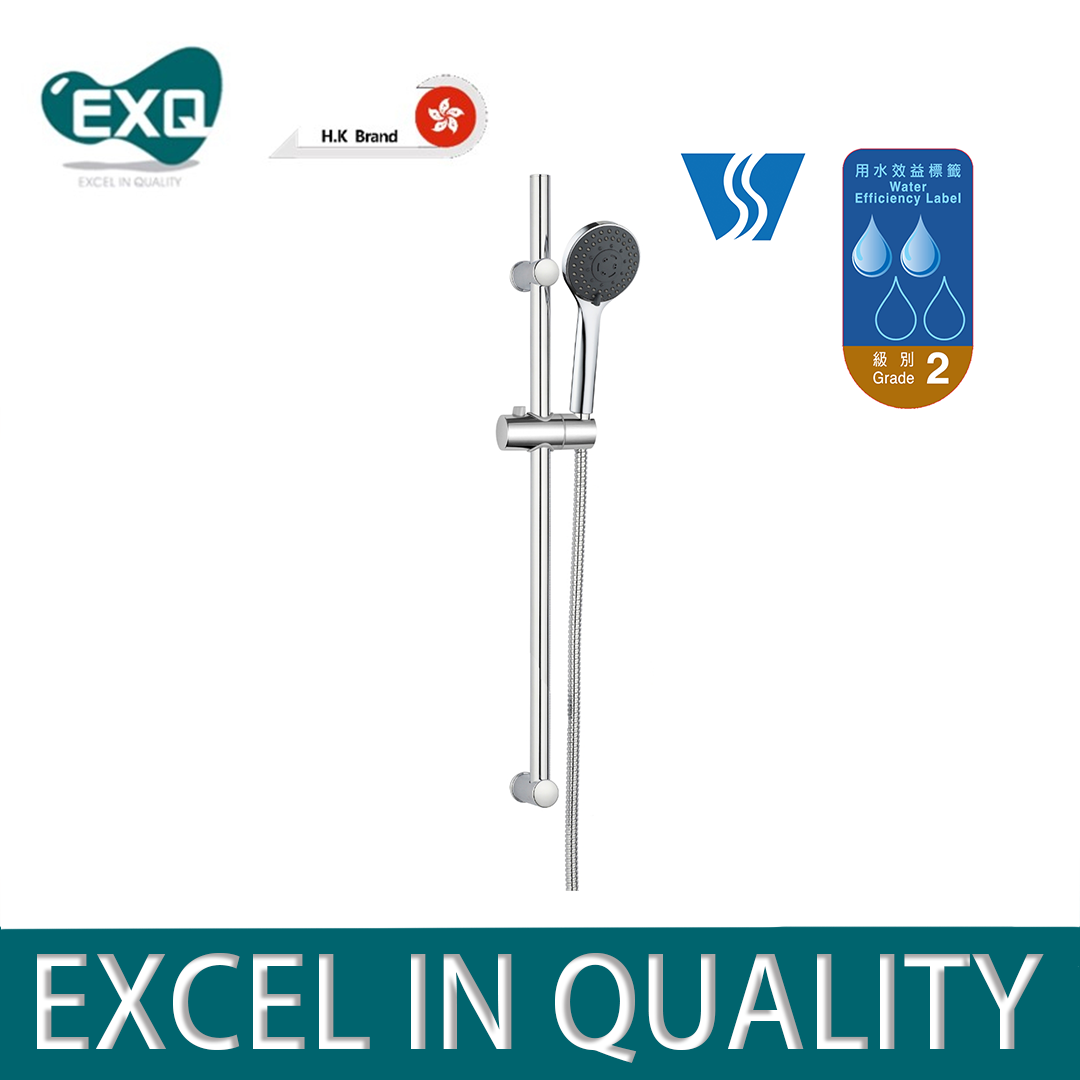  EXQ SY246三速鉻色企柱花灑套裝 (配739柱)(二級節水標籤)