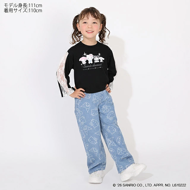 【⭐訂購⭐】日本直送 🇯🇵🌀#Sanrio 蕾絲邊 長袖Tee［2款選］🌀 [ELIA-0094][261105]