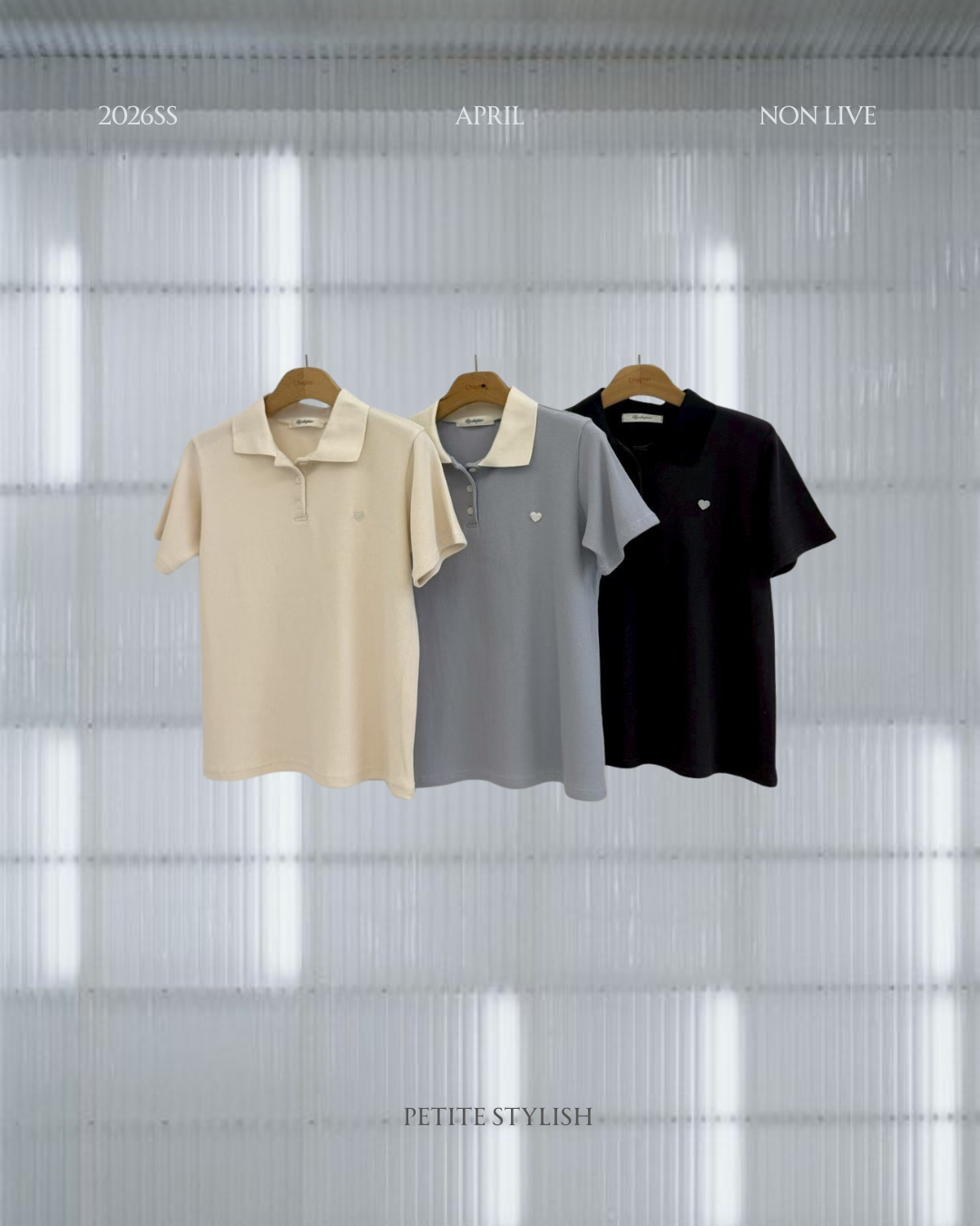 Non Live | Polo waffle Top