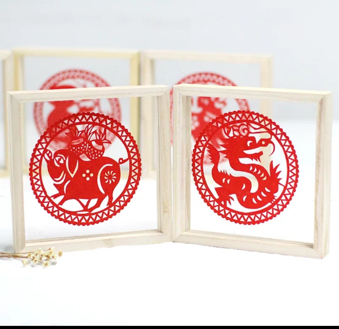 DIY手工材料-木質阿加力膠片玻璃畫相框 (G743)  🚛 送貨方式請選(4)