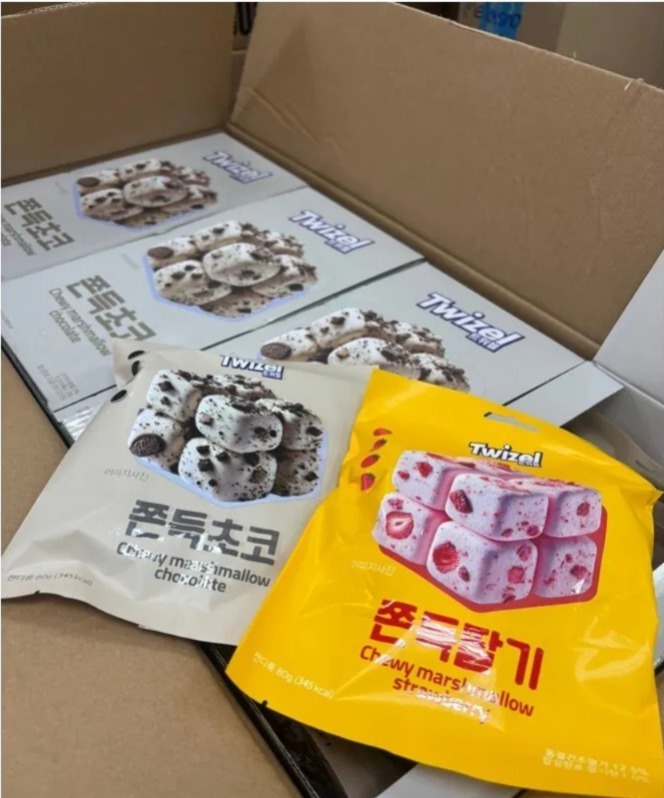 韓國TWIZEL Q彈牛軋棉花糖80g(2包/套)