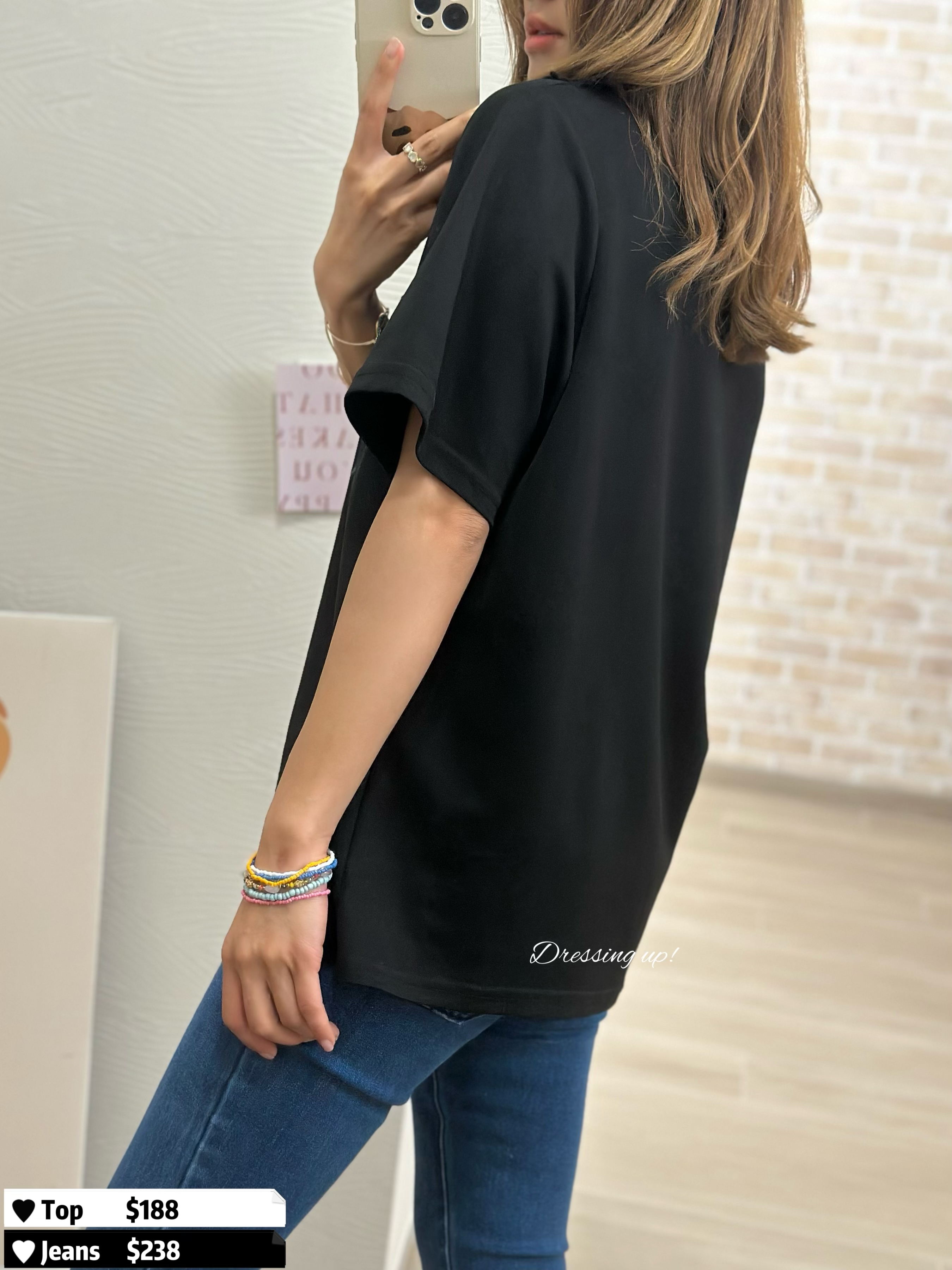  高質靚料｜LACE印字上衣