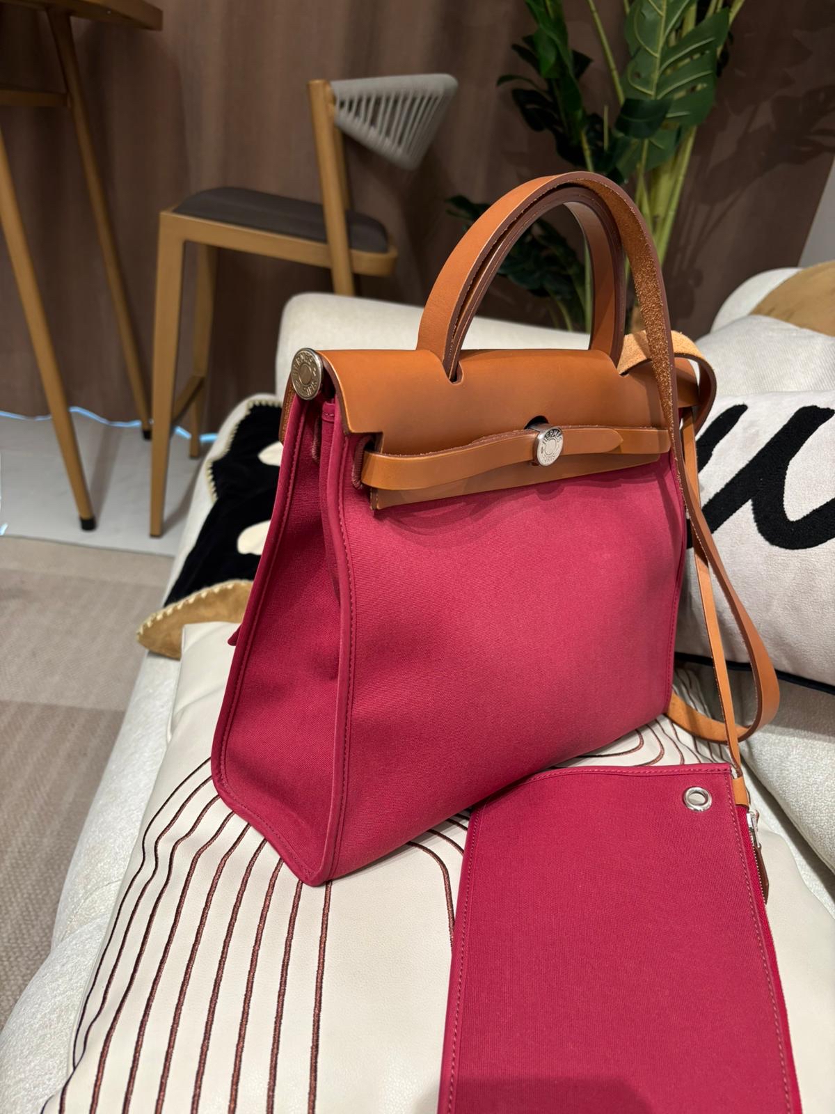 Hermes HERBAG 31,STAMP [O] 100%Authentic, 93%new  ✅dust bag✅pouch 