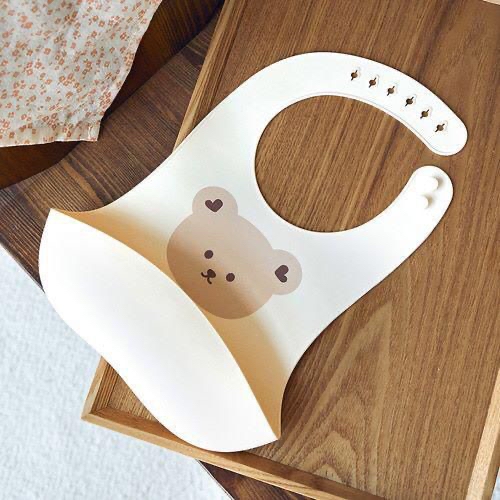 DOT TO DOT 開心熊仔輔食矽膠圍嘴