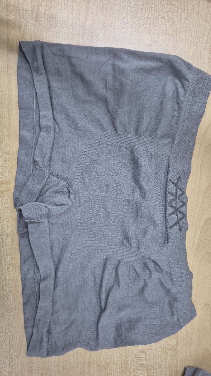 39094 Aym WJ Men's Mid Waist Modal Breathable Comfort Underwear: Grey 