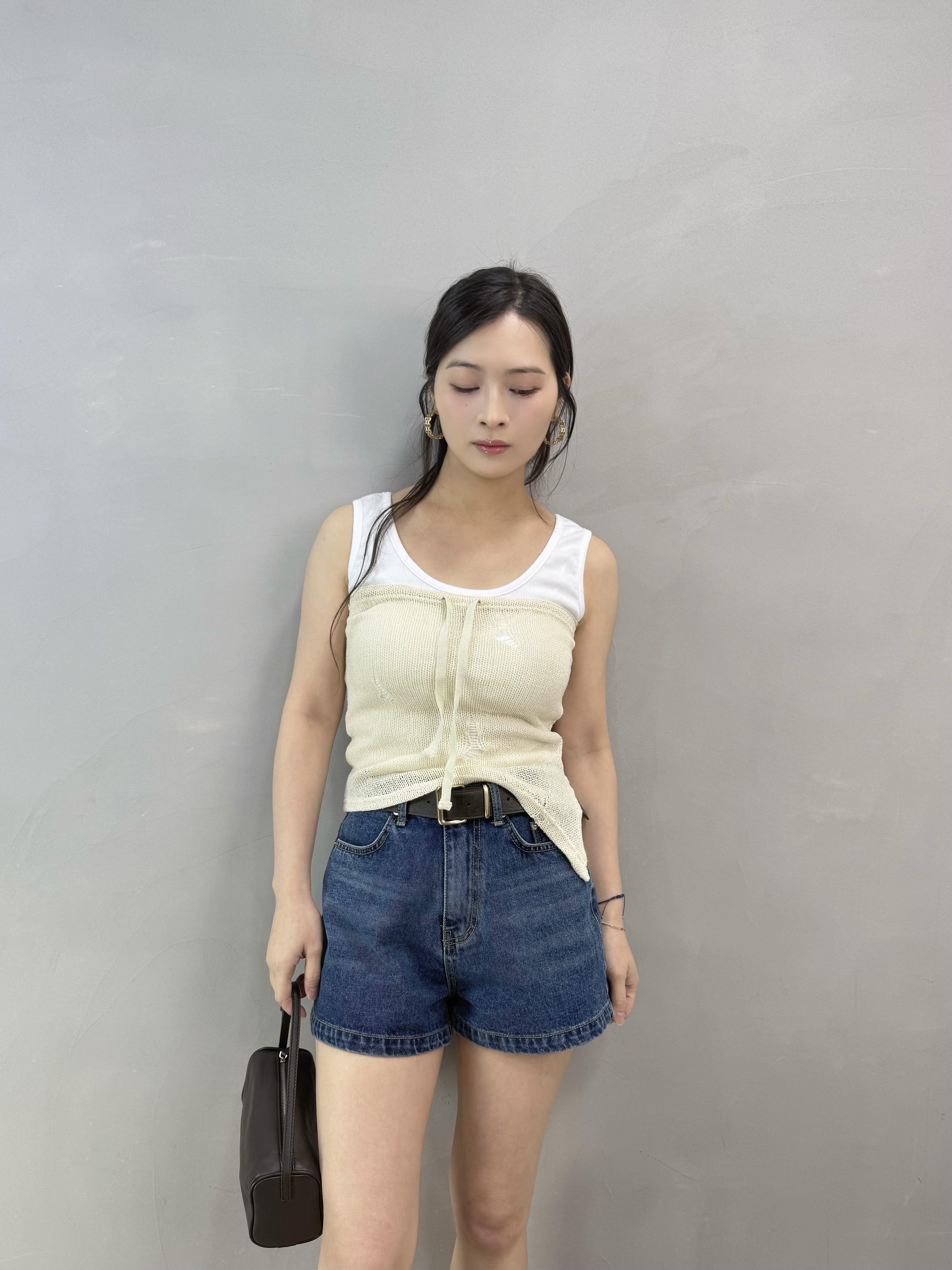 C03 斜cut針織Tube Top