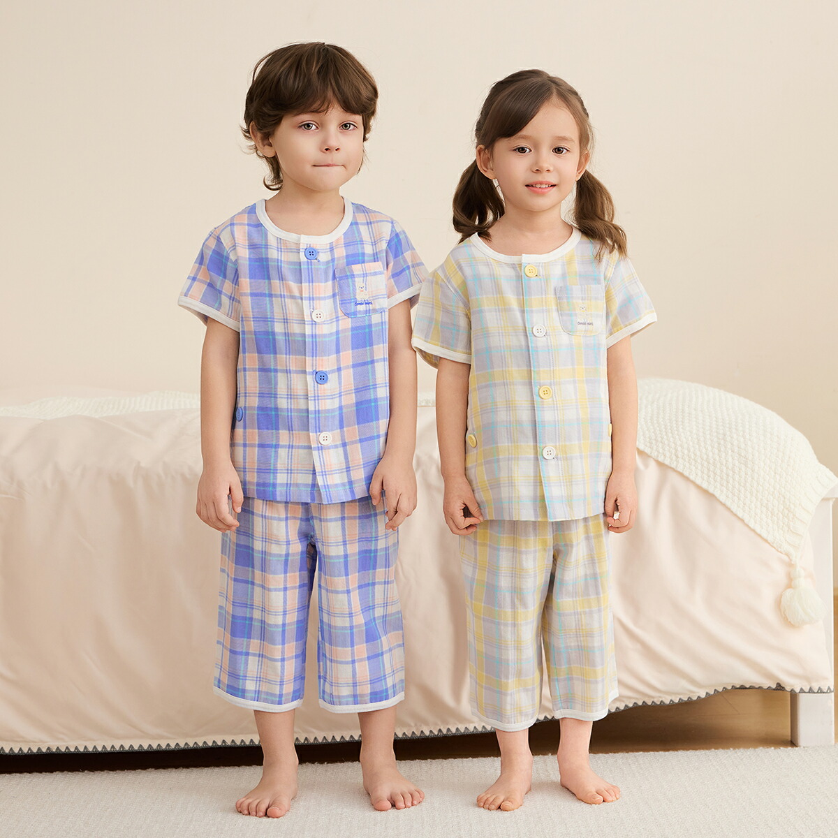 日本🇯🇵直送 Combi Mini  短袖開襟紗布睡衣