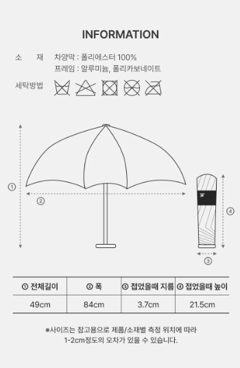 韓國 White Sands Lunoa 500 AIR 超輕量迷你防曬晴雨傘 [預計8月尾出貨]