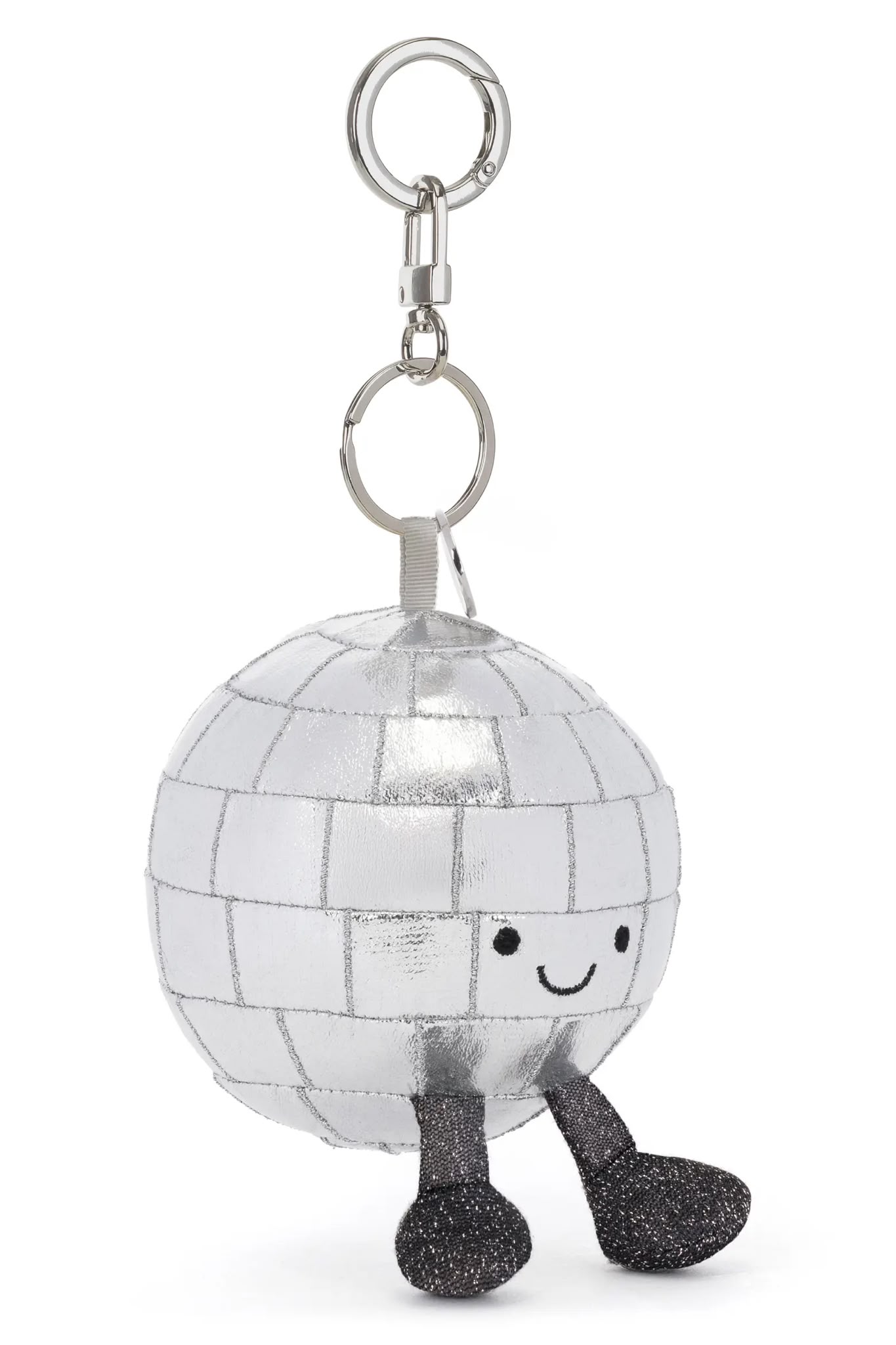 Jellycat Amuseables Disco Ball Bag Charm H23cm 小銀燈球鎖匙扣