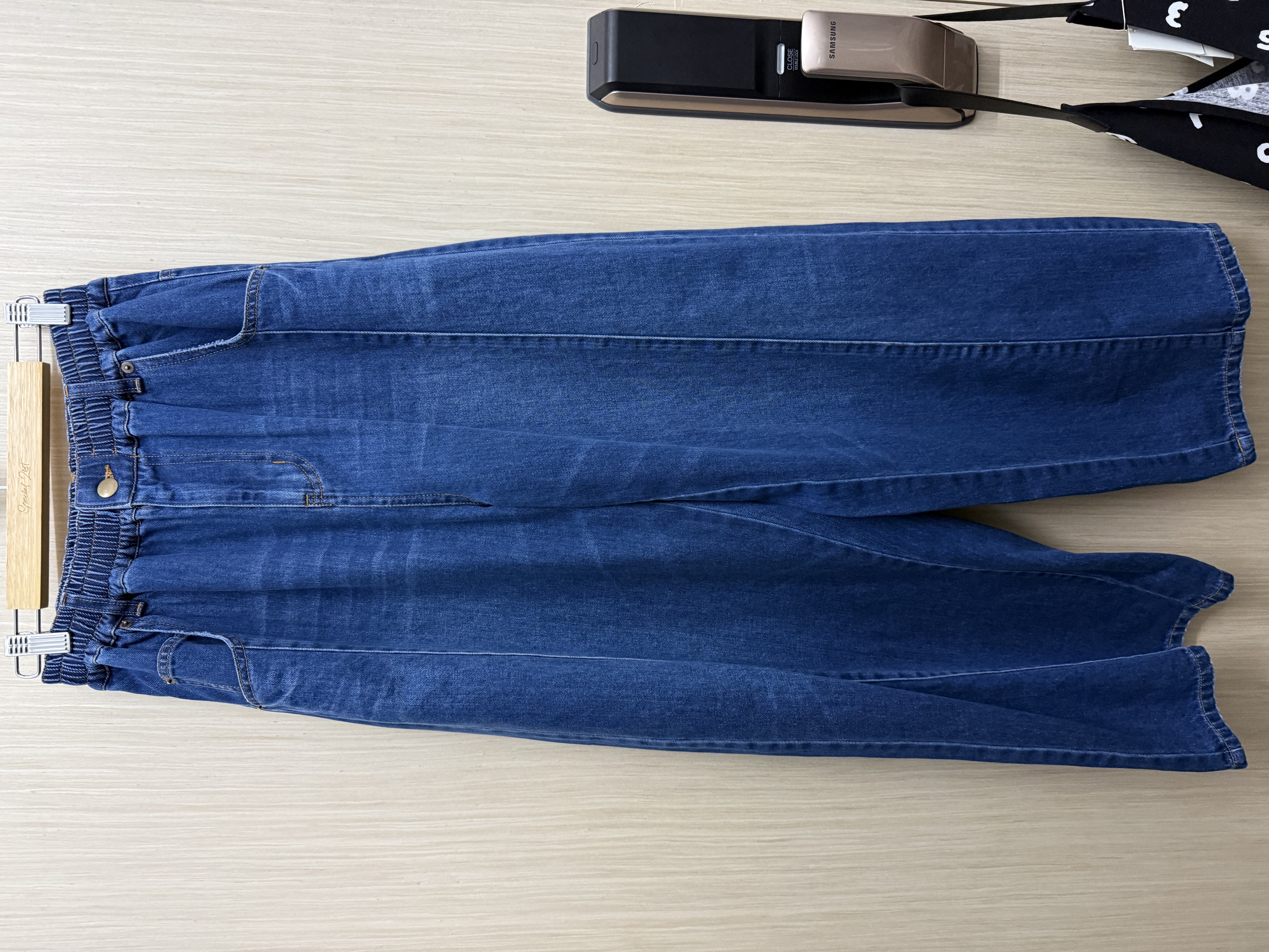 洗水軟布明線牛仔褲