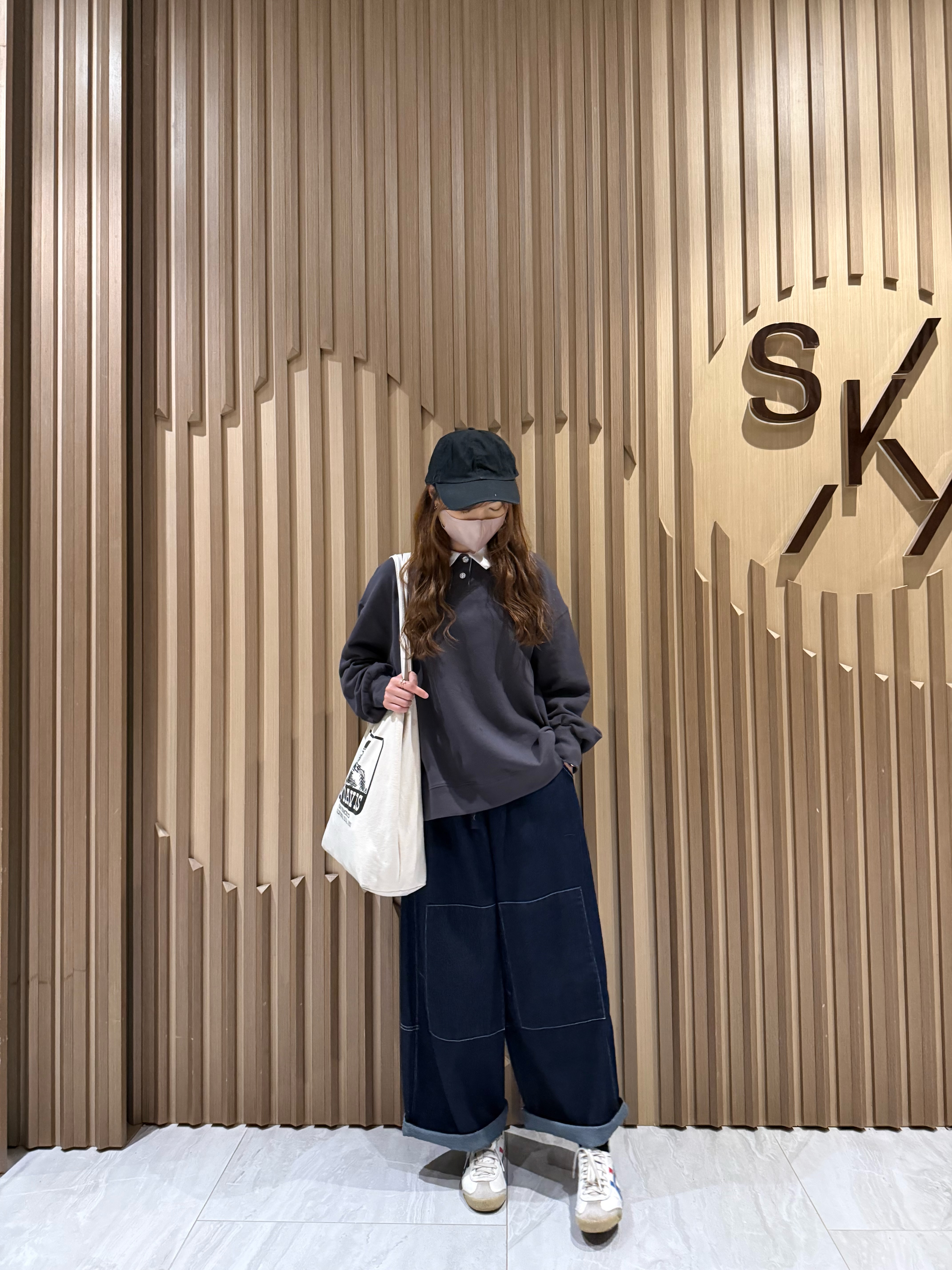 補丁直腳牛仔褲