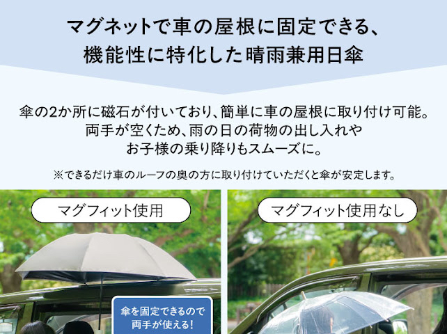 JA020 WPP090-14596330 磁吸車頂涼感遮光折疊晴水傘