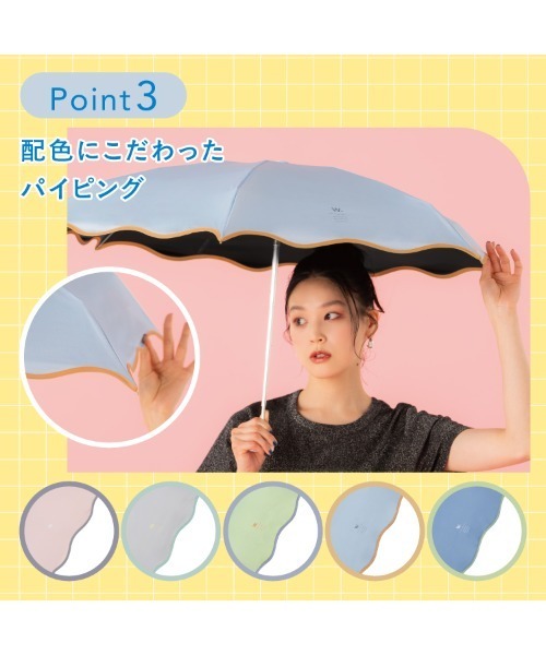 🆕【⭐訂購⭐】🌀 🇯🇵 日本直送 #Wpc  波浪剪裁 防UV 晴雨兼用 五骨縮骨遮［5款選］🌀 [ELBD-0183][2603003]