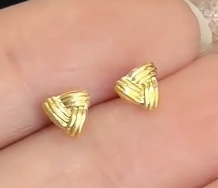 【无氢5D】四叶草/蝴蝶/雪花-耳钉