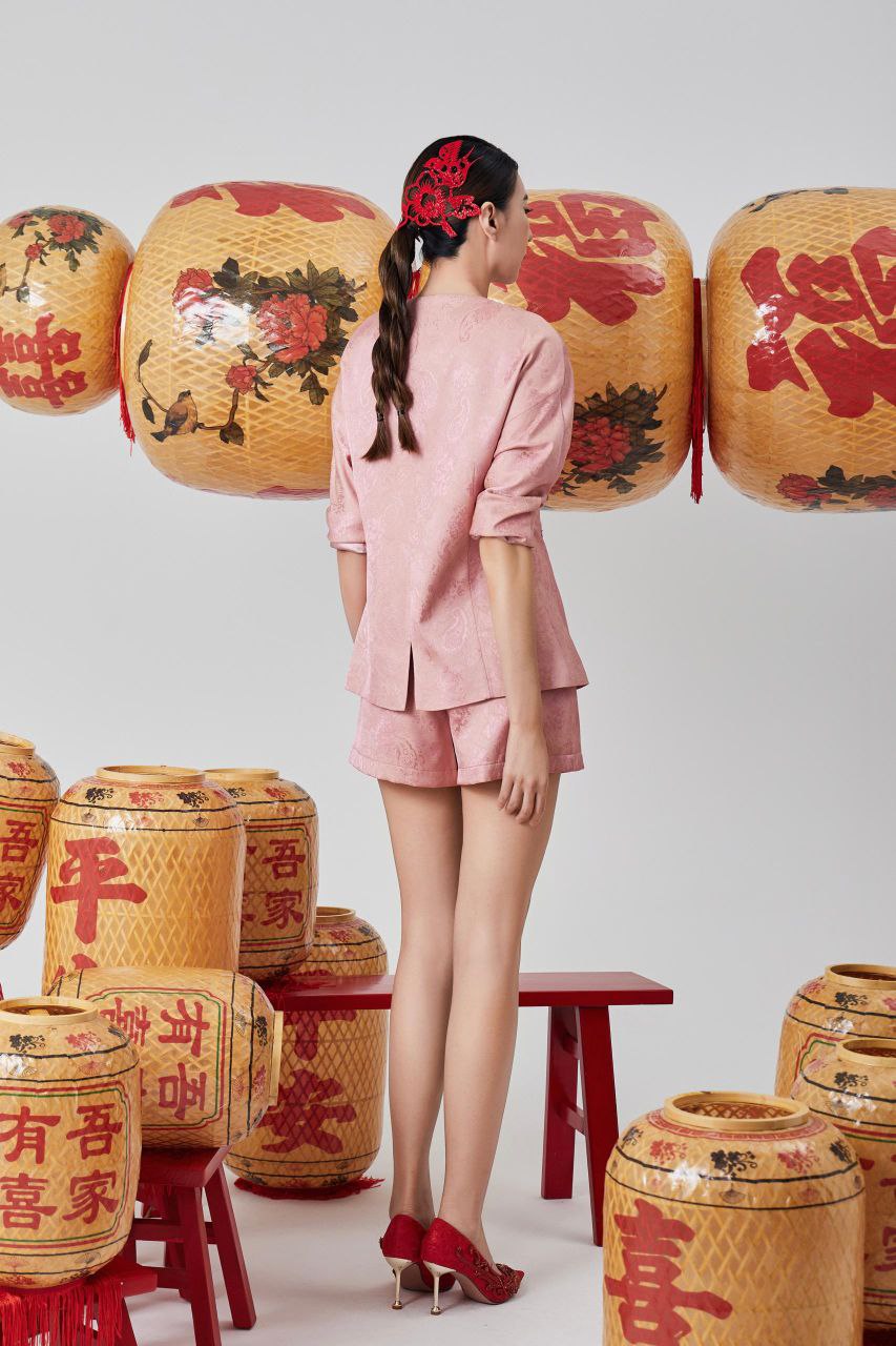 长袖旗袍上衣 2618