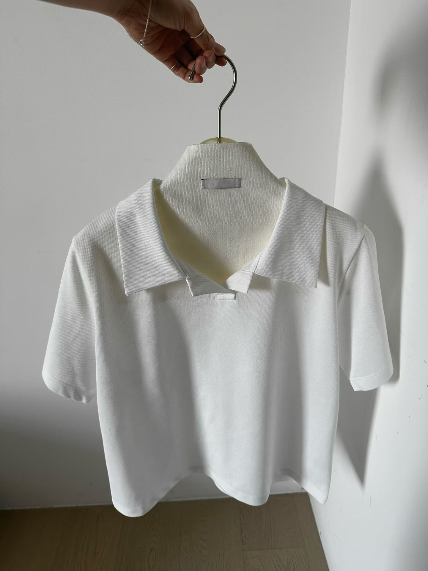 Good quality v-neck polo shirt #top130