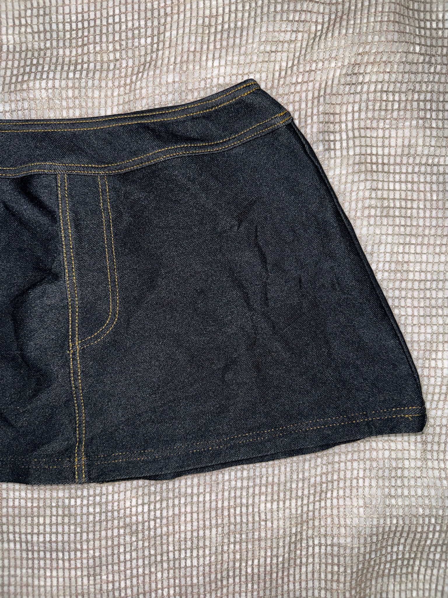 Dark Wash Denim Mini Skirt