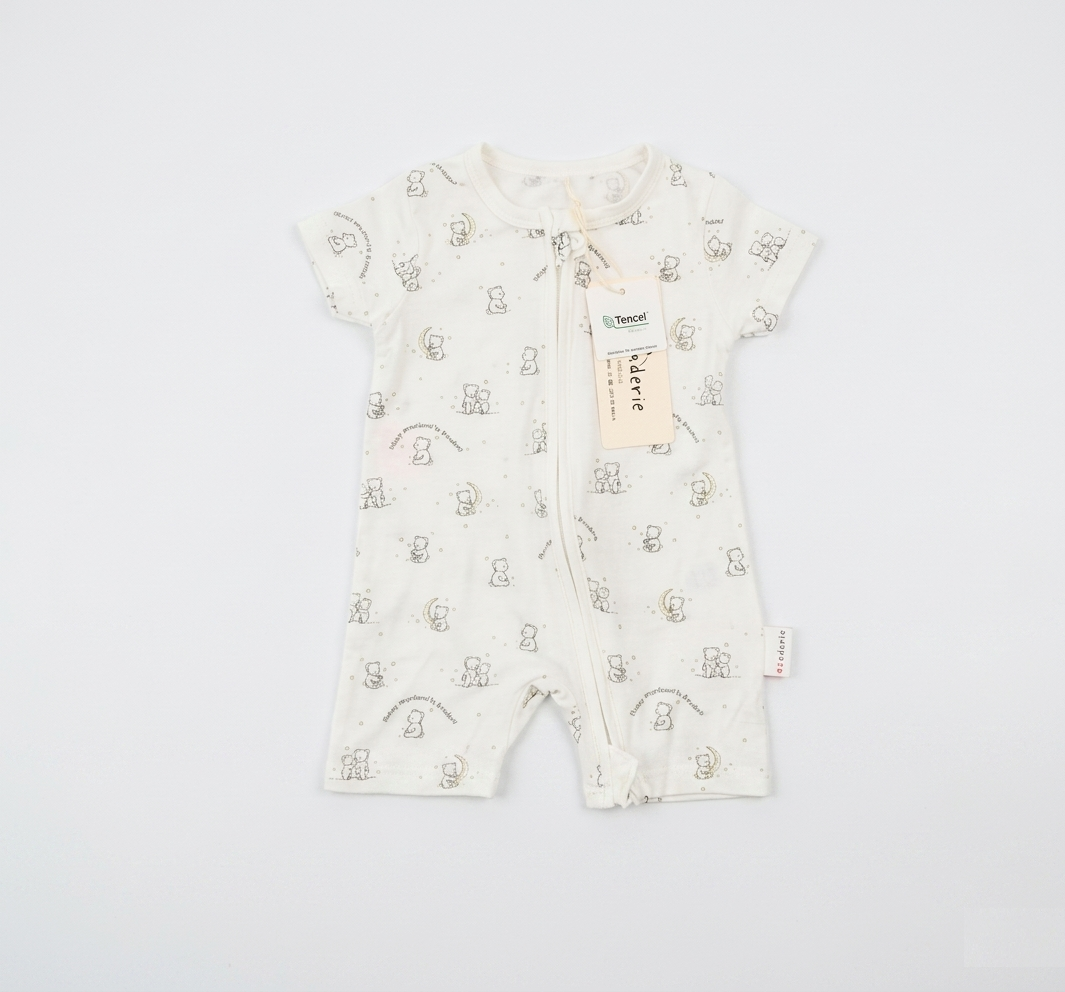 TENCEL Baby Zip Romper - Winter Bear [6-12months]