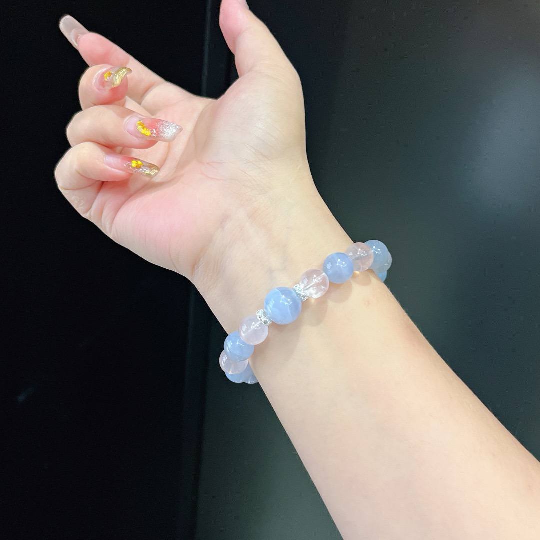 🆕蓝纹玛瑙➕粉晶 🇨🇳