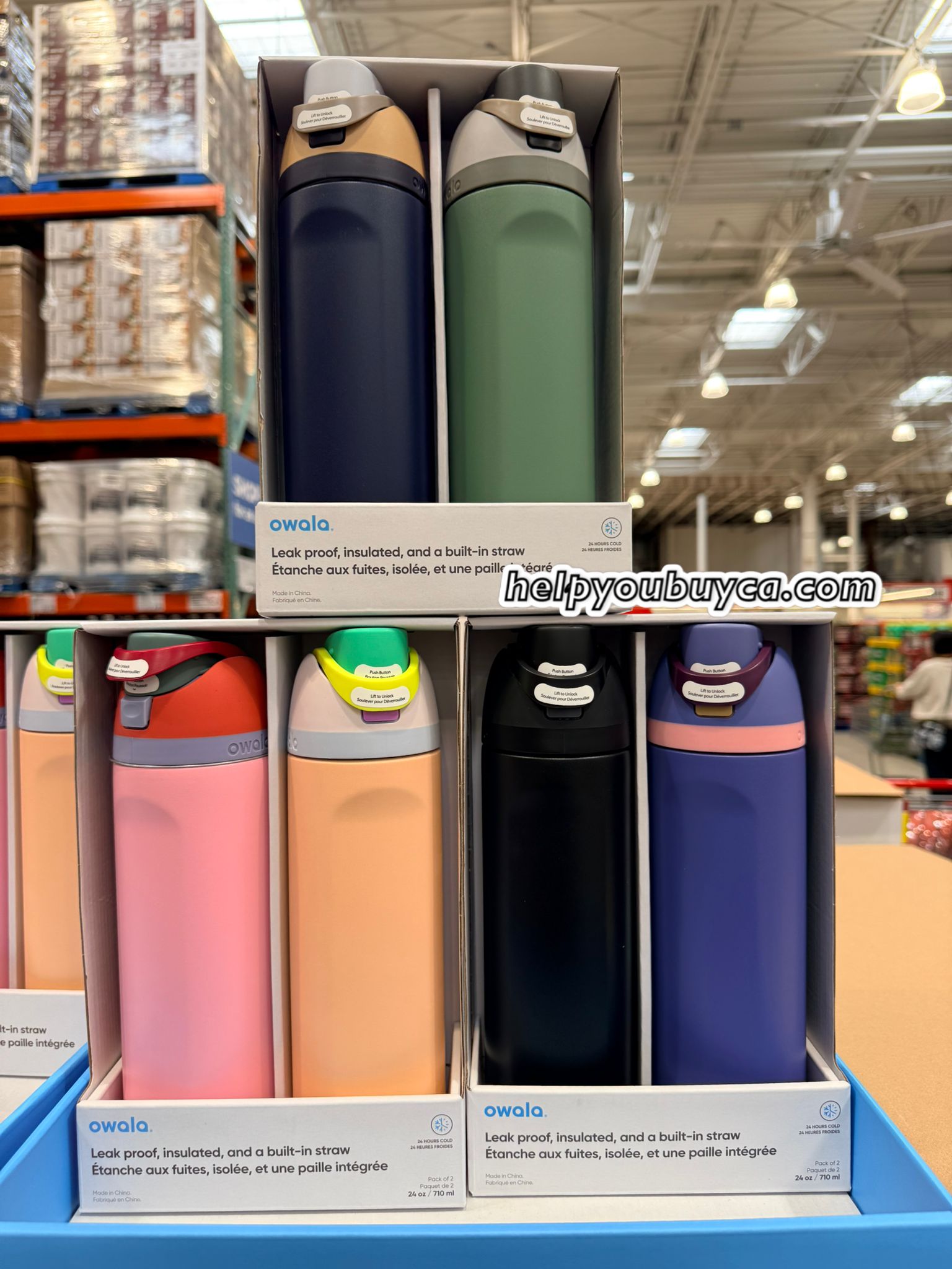 【IG 爆紅款】Owala FreeSip water bottle 專利吸管直飲二合一水樽 兩入組  24oz (710ml) - 絕美配色、健身/辦公室飲水神瓶