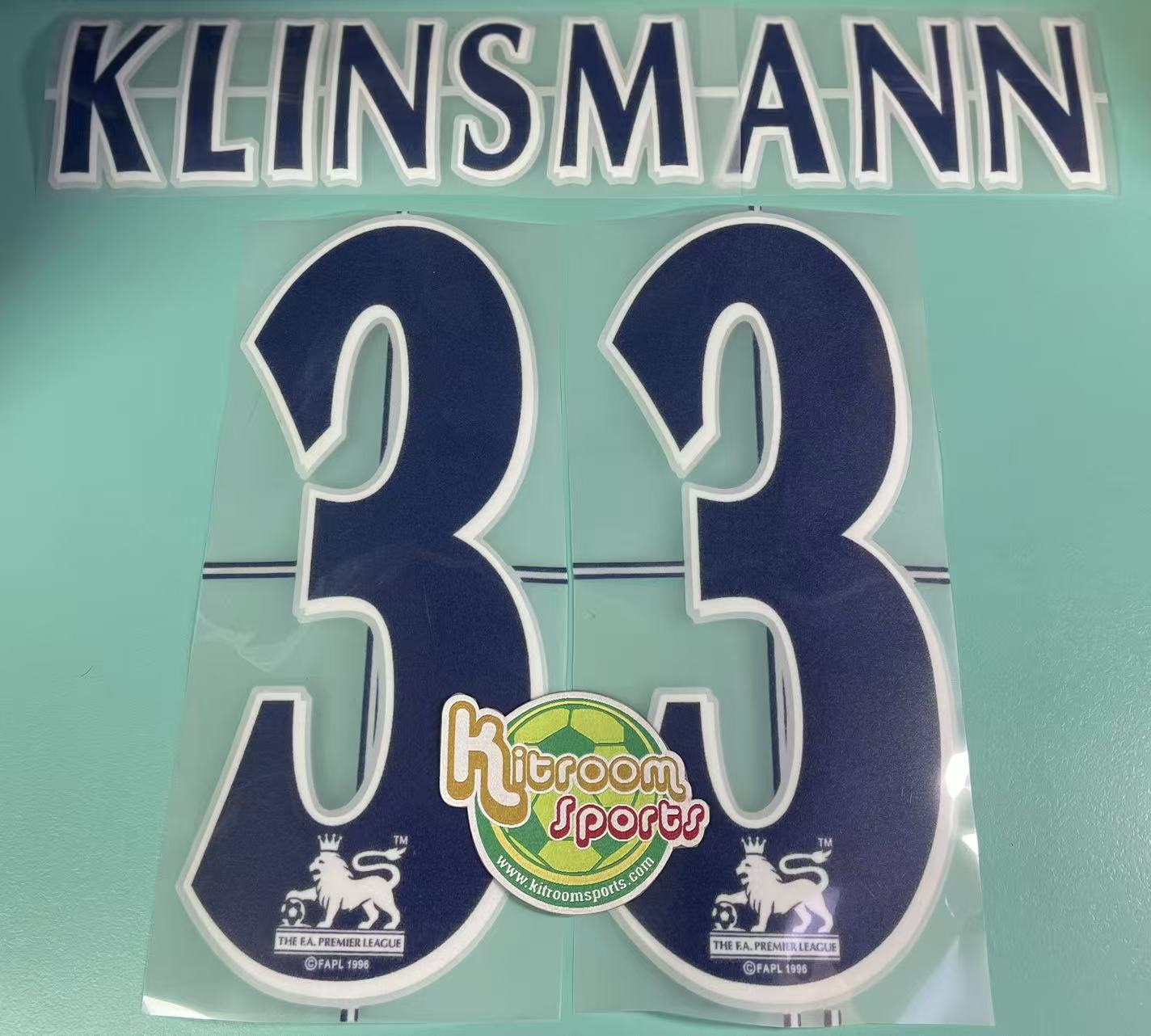 1997-98 Newcastle United Home Retro Nameset #33 KLINSMANN